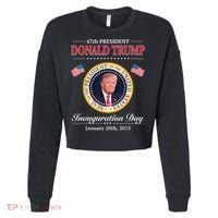 Donald Trump 47th President Inauguration 2025 Supporters Cropped Pullover Crew thumb 0