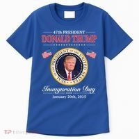 Donald Trump 47th President Inauguration 2025 Supporters Tall T-Shirt thumb 0