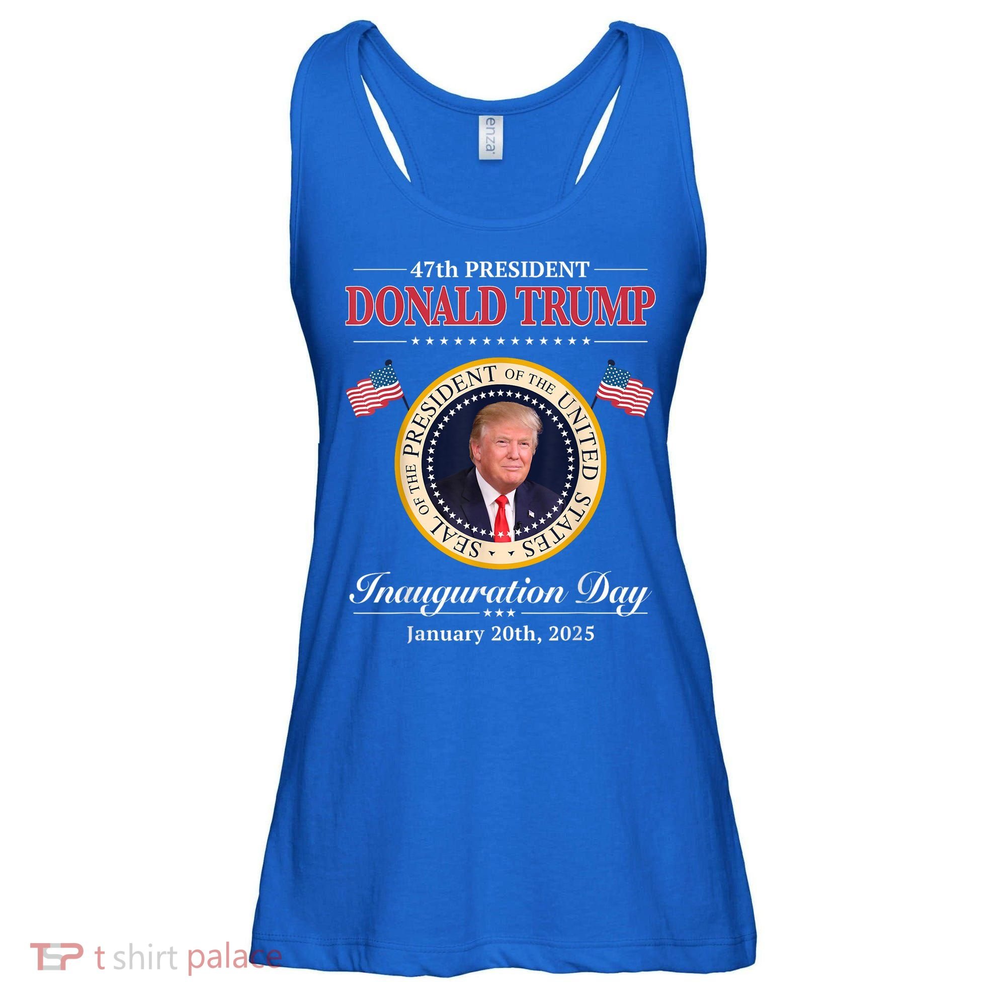 Donald Trump 47th President Inauguration 2025 Supporters Ladies Essential Flowy Tank
