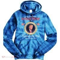 Donald Trump 47th President Inauguration 2025 Supporters Tie Dye Hoodie thumb 0