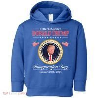 Donald Trump 47th President Inauguration 2025 Supporters Toddler Hoodie thumb 0
