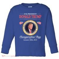 Donald Trump 47th President Inauguration 2025 Supporters Toddler Long Sleeve Shirt thumb 0