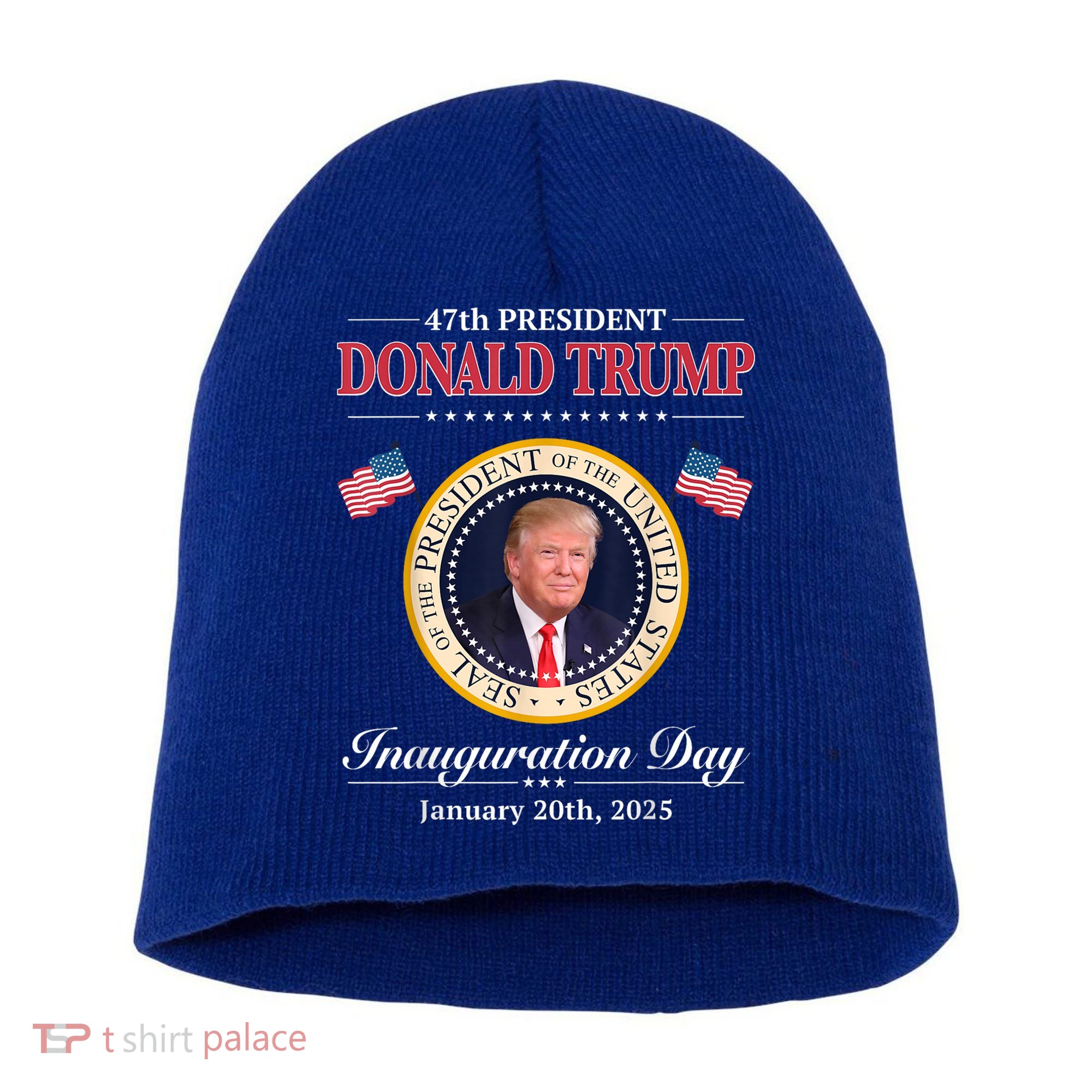 Donald Trump 47th President Inauguration 2025 Supporters Short Acrylic Beanie