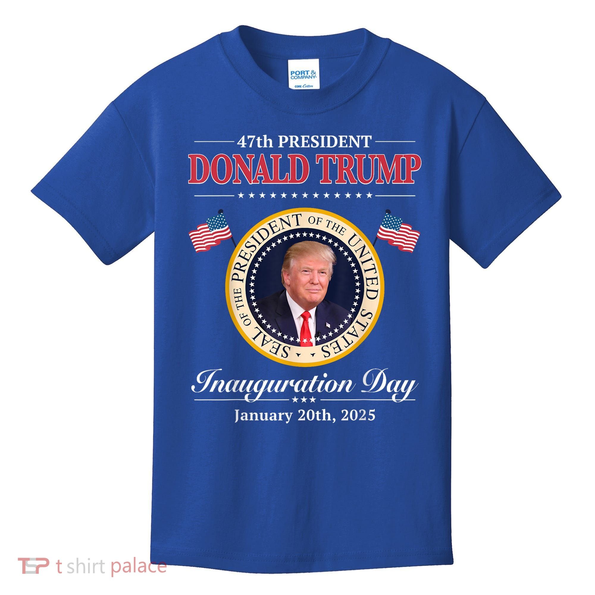Donald Trump 47th President Inauguration 2025 Supporters Kids T-Shirt