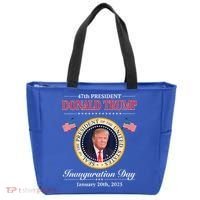 Donald Trump 47th President Inauguration 2025 Supporters Tote Bag thumb 0