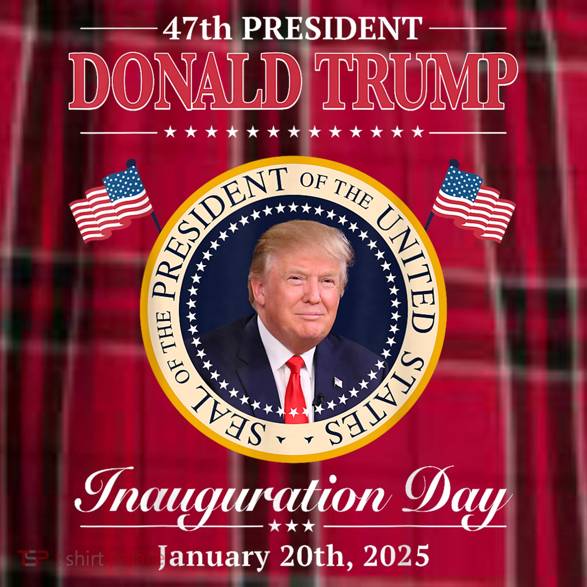Donald Trump 47th President Inauguration 2025 Supporters Men's Flannel Plaid Pajama Pants