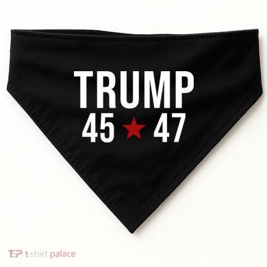 Donald Trump 45 47th President USA-Made Doggie Bandana