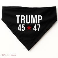 Donald Trump 45 47th President USA-Made Doggie Bandana thumb 0