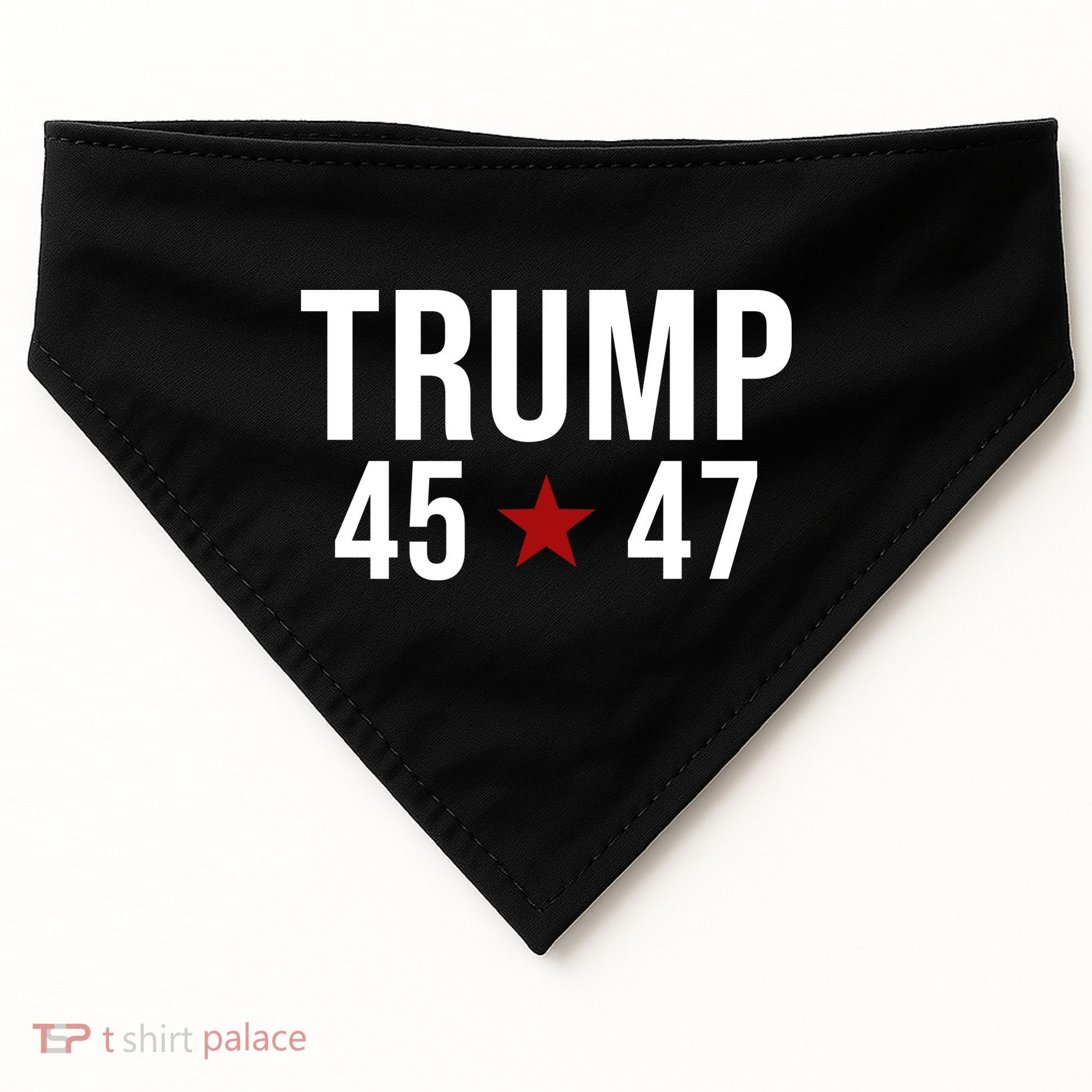 Donald Trump 45 47th President USA-Made Doggie Bandana