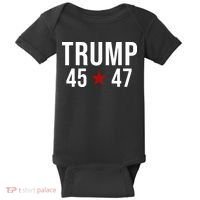 Donald Trump 45 47th President Baby Bodysuit thumb 0