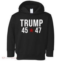 Donald Trump 45 47th President Toddler Hoodie thumb 0