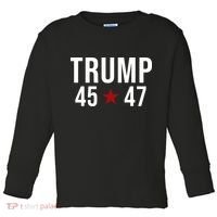 Donald Trump 45 47th President Toddler Long Sleeve Shirt thumb 0