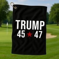 Donald Trump 45 47th President Golf Towel thumb 1