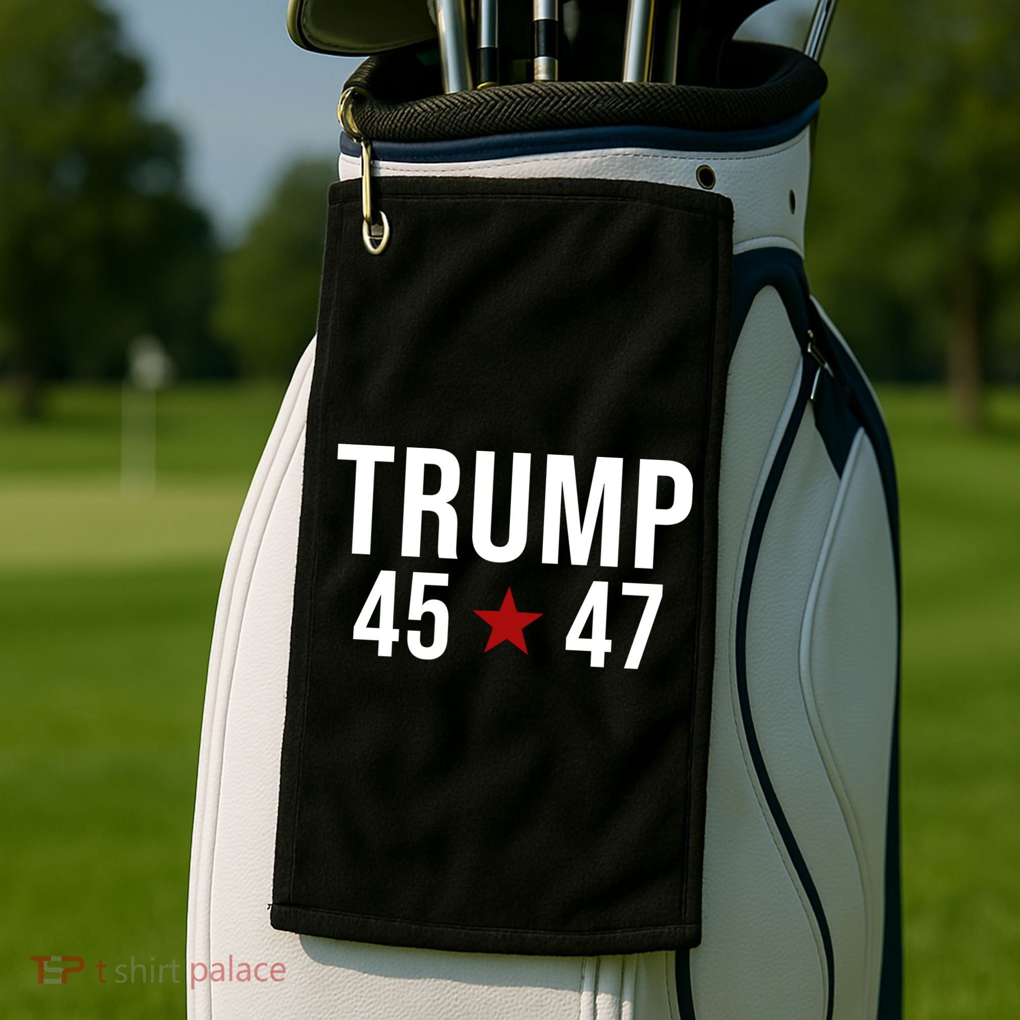 Donald Trump 45 47th President Golf Towel