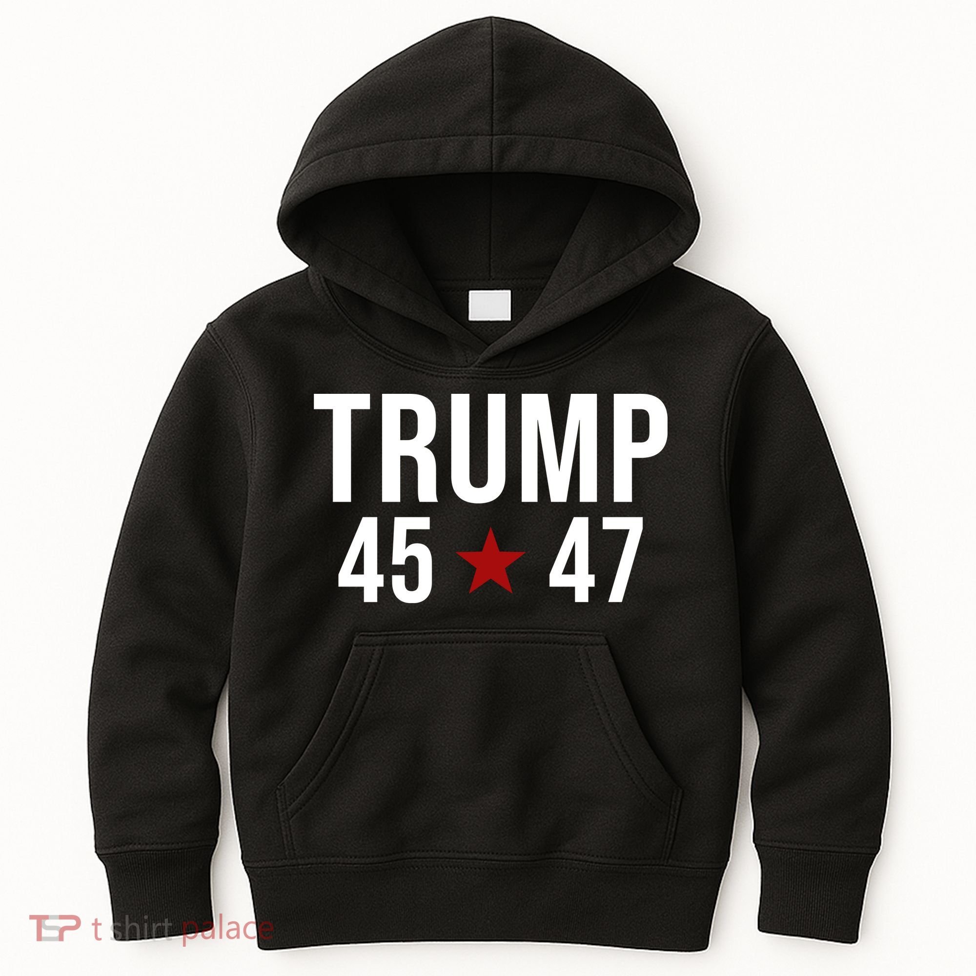 Donald Trump 45 47th President Kids Hoodie