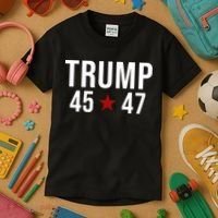 Donald Trump 45 47th President Kids T-Shirt thumb 3