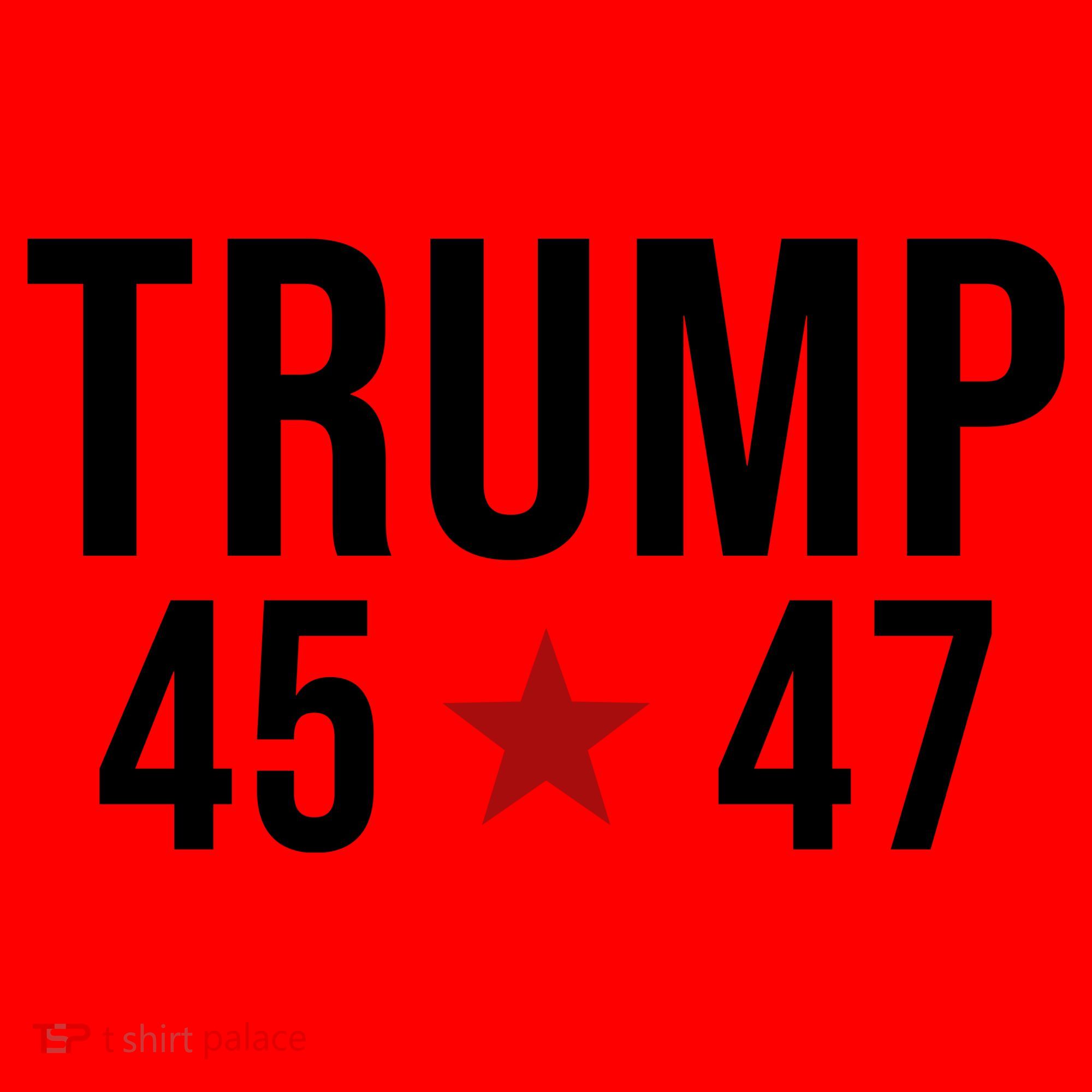 Donald Trump 45 47th President Santa Hat