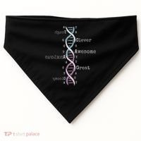 Dna Tee Awesome Genome Funny Science Genetics Birthday Gift USA-Made Doggie Bandana thumb 0