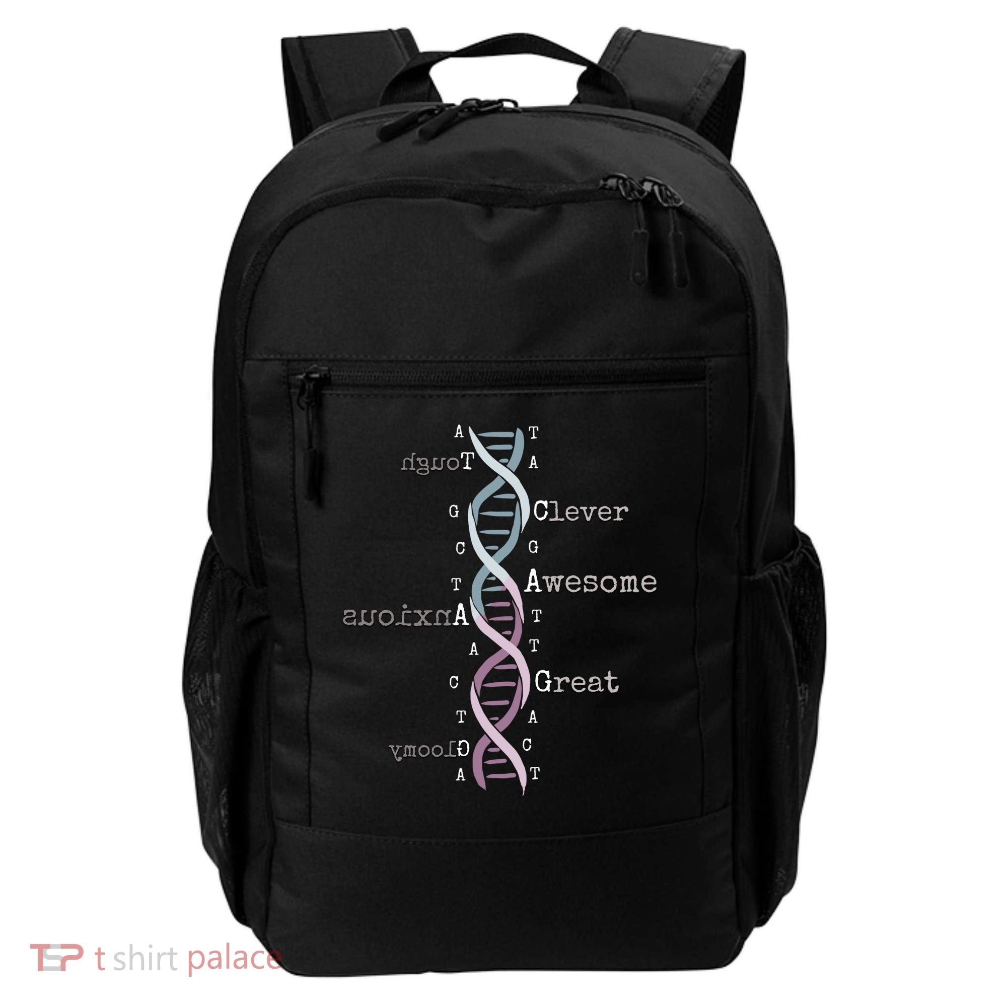 Dna Tee Awesome Genome Funny Science Genetics Birthday Gift Backpack