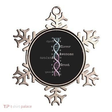 Dna Tee Awesome Genome Funny Science Genetics Birthday Gift Ornament