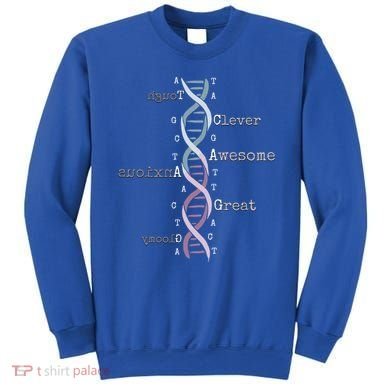 Dna Tee Awesome Genome Funny Science Genetics Birthday Gift Sweatshirt