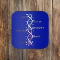 Dna Tee Awesome Genome Funny Science Genetics Birthday Gift Coaster thumb 0
