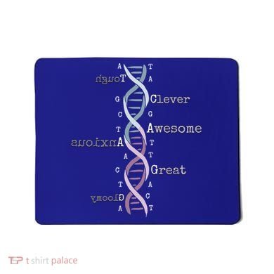 Dna Tee Awesome Genome Funny Science Genetics Birthday Gift Mousepad