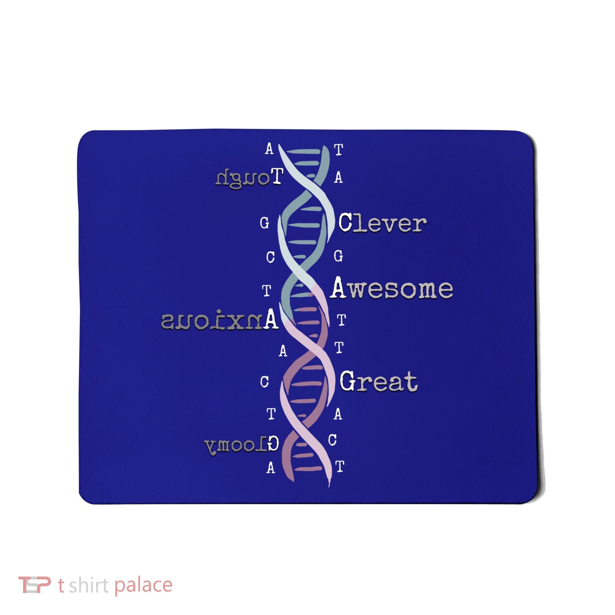 Dna Tee Awesome Genome Funny Science Genetics Birthday Gift Mousepad