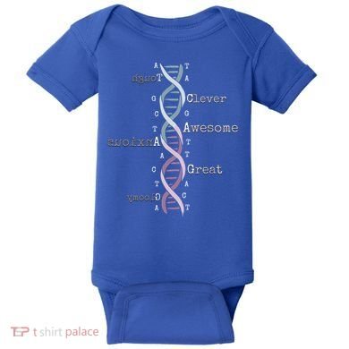 Dna Tee Awesome Genome Funny Science Genetics Birthday Gift Baby Bodysuit