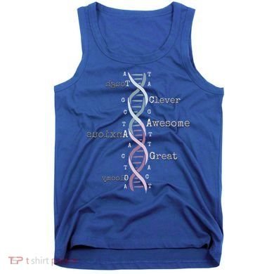 Dna Tee Awesome Genome Funny Science Genetics Birthday Gift Tank Top