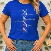 Dna Tee Awesome Genome Funny Science Genetics Birthday Gift Women's T-Shirt thumb 2