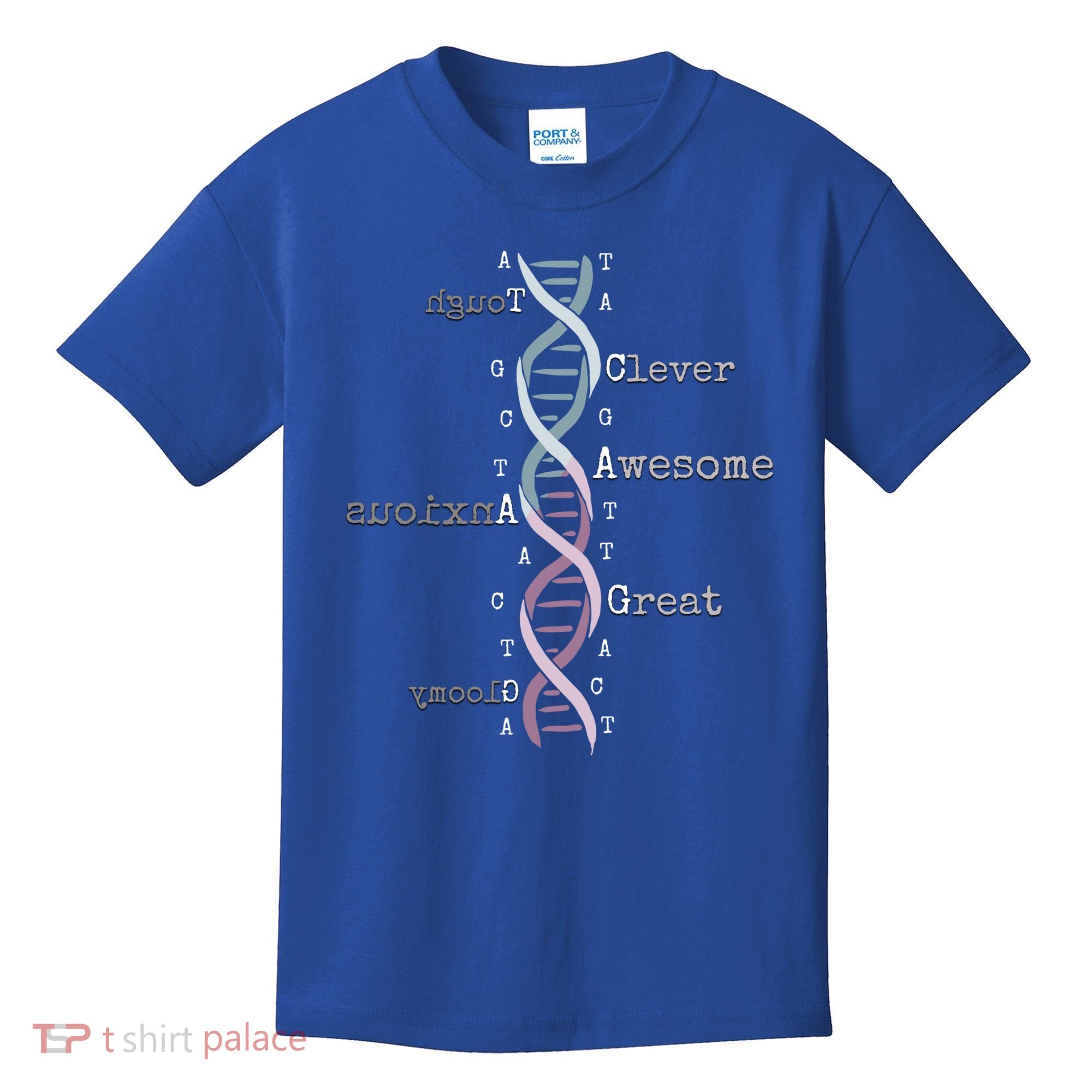 Dna Tee Awesome Genome Funny Science Genetics Birthday Gift Kids T-Shirt