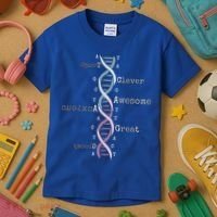 Dna Tee Awesome Genome Funny Science Genetics Birthday Gift Kids T-Shirt thumb 3