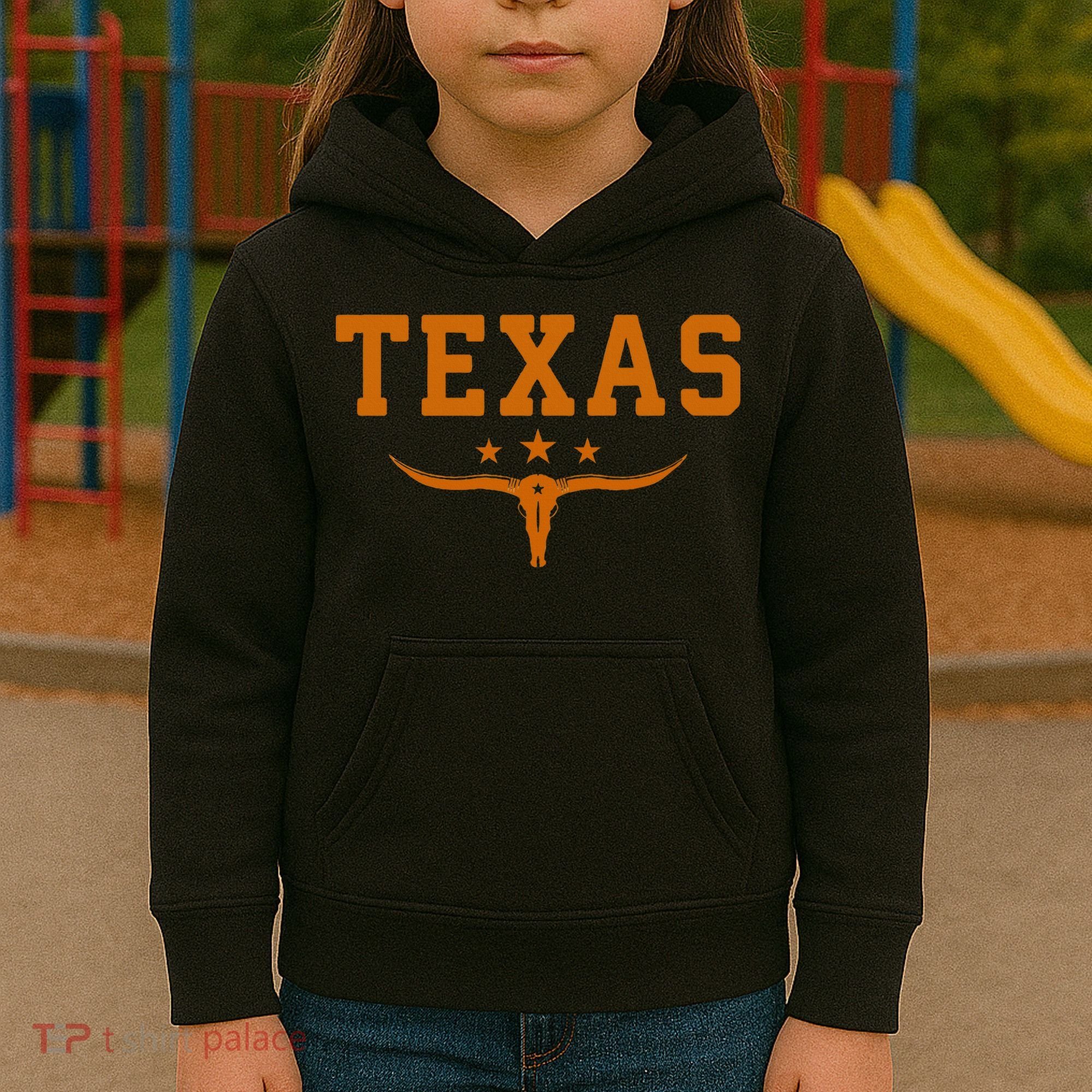 Distressed Texas Apparel Kids Hoodie