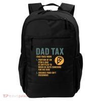 Dad Tax: A Fun Take on Fatherhood Backpack thumb 0