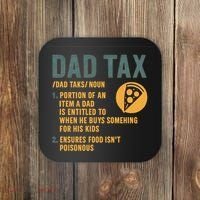Dad Tax: A Fun Take on Fatherhood Coaster thumb 0
