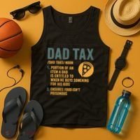 Dad Tax: A Fun Take on Fatherhood Tank Top thumb 4