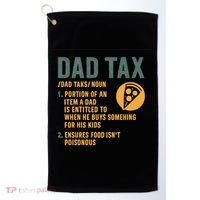 Dad Tax: A Fun Take on Fatherhood Golf Towel thumb 0