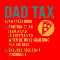 Dad Tax: A Fun Take on Fatherhood Santa Hat thumb 1
