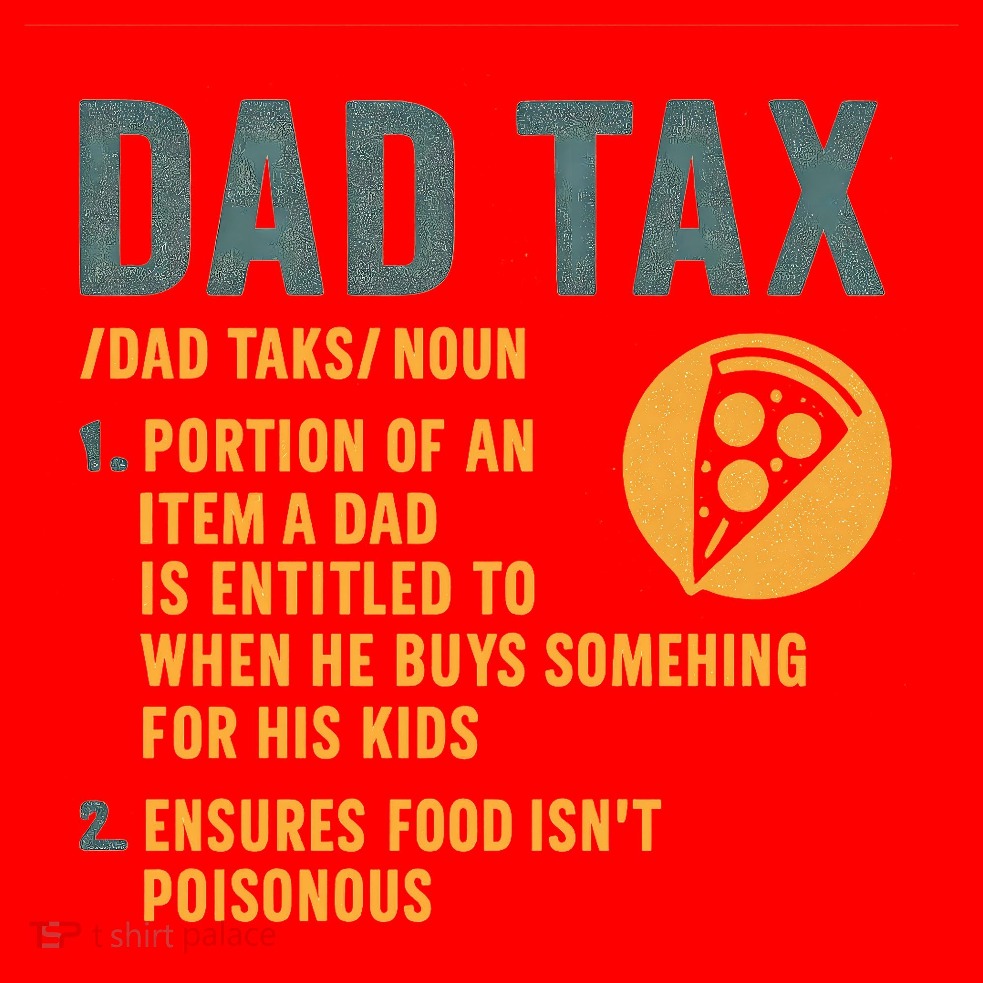 Dad Tax: A Fun Take on Fatherhood Santa Hat