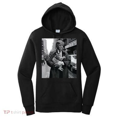 Donald Trump And Cat In Nyc Women's Hoodie