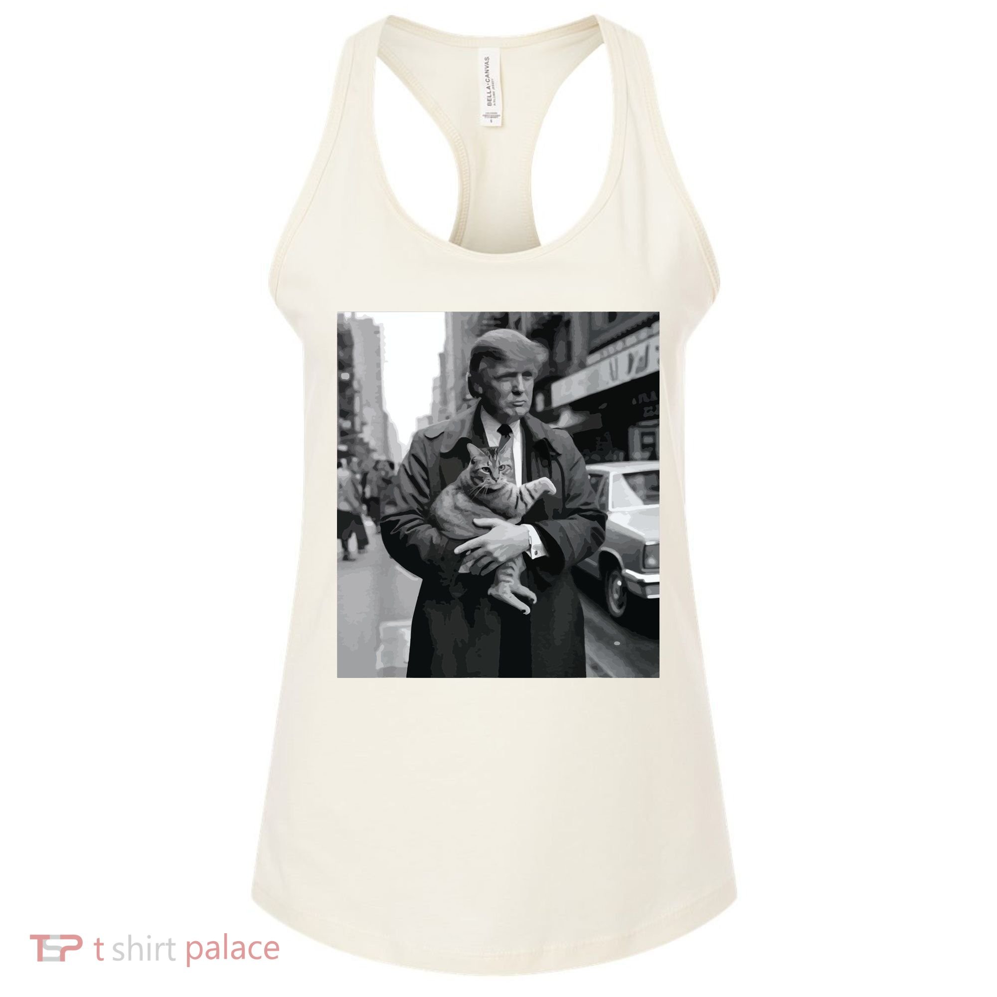 Donald Trump And Cat In Nyc Women's Tank Top