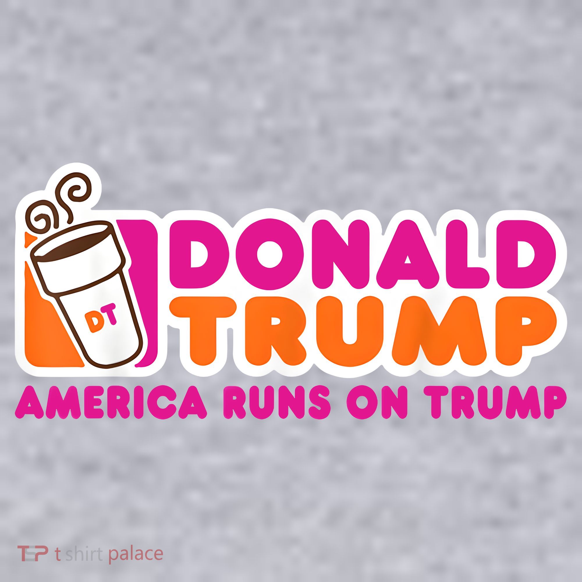 Donald Trump America Runs On Trump Women's Racerback Cropped Tank