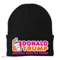 Donald Trump America Runs On Trump Beanie thumb 0