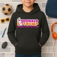 Donald Trump America Runs On Trump Kids Hoodie thumb 2