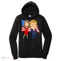 Donald Trump And Melania Trump Potus Flotus Usa Women's Hoodie thumb 0