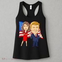 Donald Trump And Melania Trump Potus Flotus Usa Women's Tank Top thumb 3