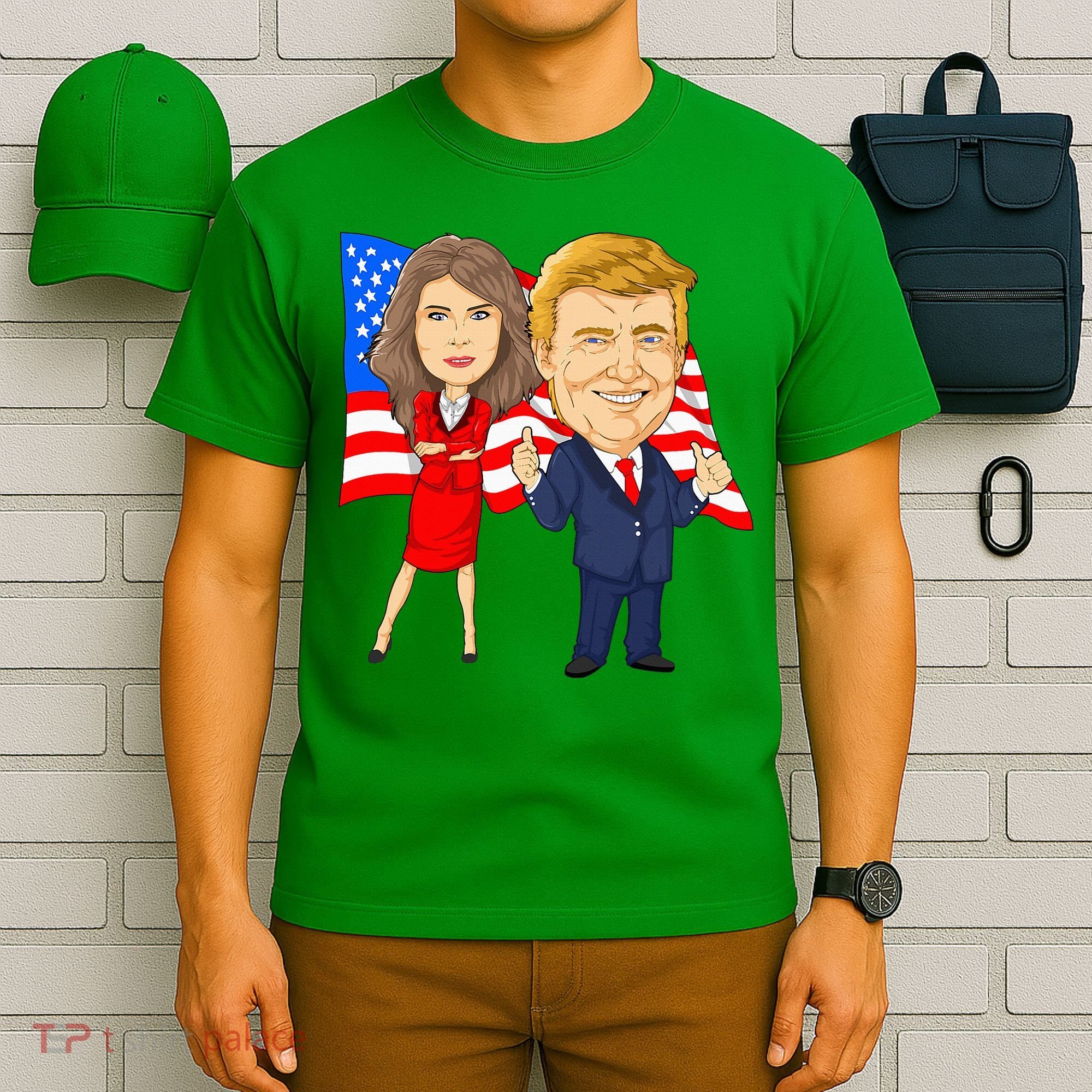 Donald Trump And Melania Trump Potus Flotus Usa T-Shirt