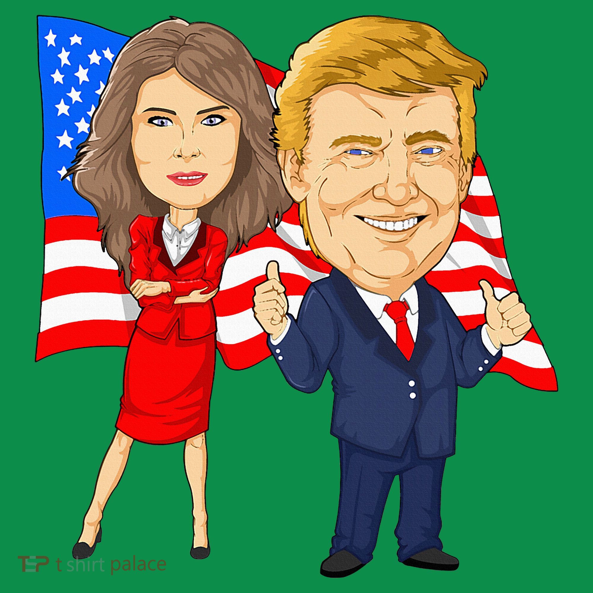 Donald Trump And Melania Trump Potus Flotus Usa Mousepad
