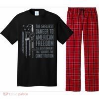 Danger To American Freedom Pro Gun 2nd Amendment Pajama Set thumb 0